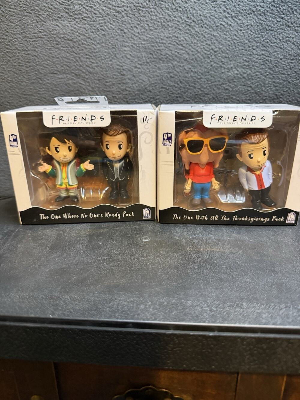 Phatmojo “Friends” Set Of Two—2 Pack Figurines. Thanksgiving & No One’s Ready
